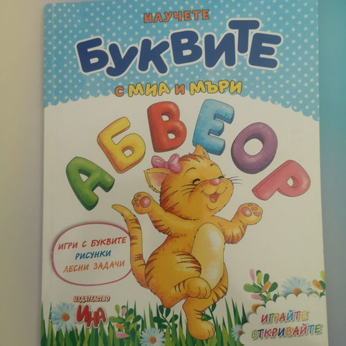Learn the Letters with Mia and Murry educational book