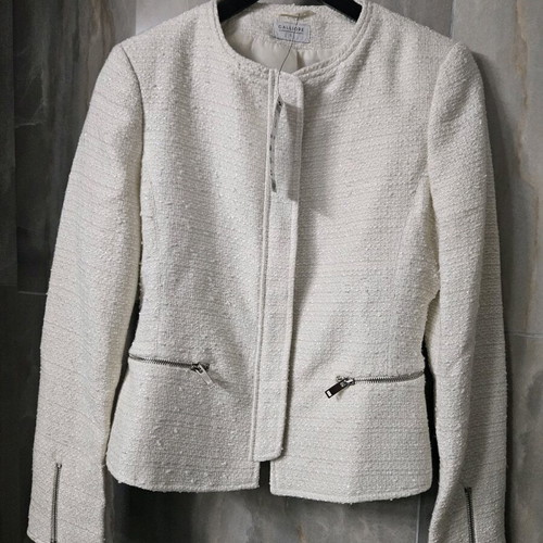 Ice blazer new with tag Calliope, white and silver, size S