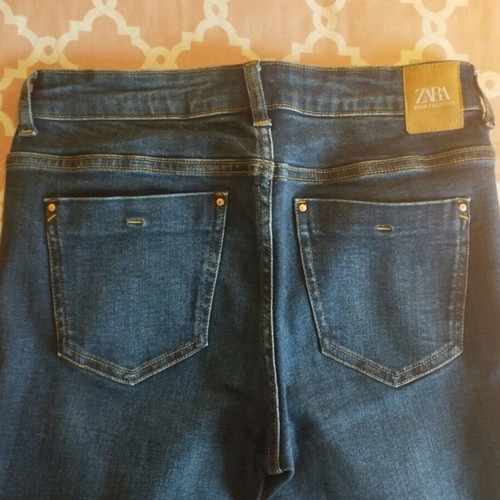 Zara dark blue skinny jeans like new