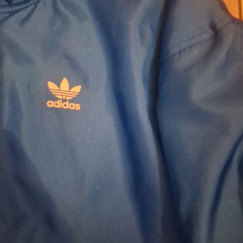 Adidas Originals Long Waterproof Jacket like new, blue, size S