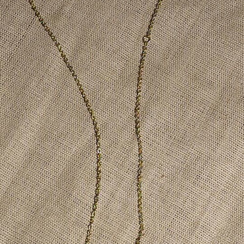 Necklace used 46cm gold color