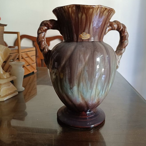 West Germany Bay Keramik vase used with flambé glaze