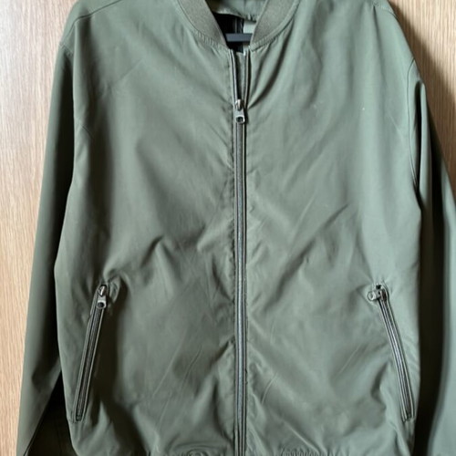 Pull & Bear men's lightweight bomber jacket used, khaki, size S