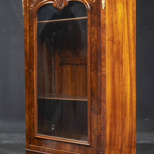 French display cabinet like new, walnut