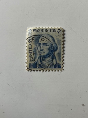 Vintage George Washington Prominent Americans Stamp 1966 used