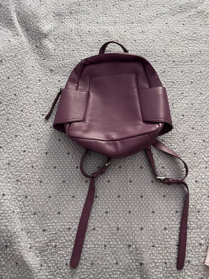 Women's shoulder bag used, pink purple color
