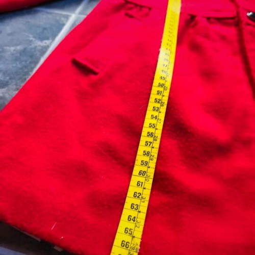 Red coat with satin lining like new