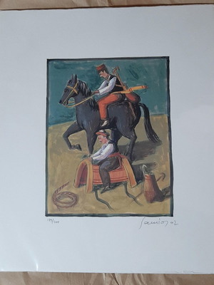 Silk screen printing Pavlos Samios Sarakatsaneika Paramythia new