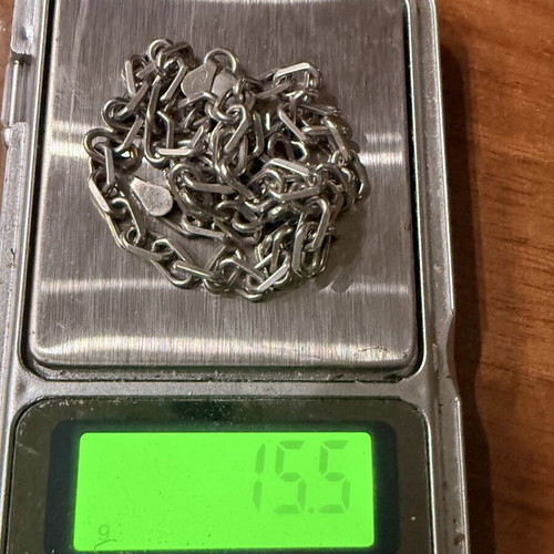 Sterling silver necklace chain 925, 50cm, 15.5g like new