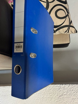 Blue A4 Binder like new with 2 rings