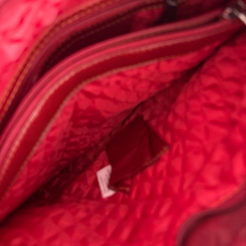 Gucci red shoulder bag, vintage soft leather