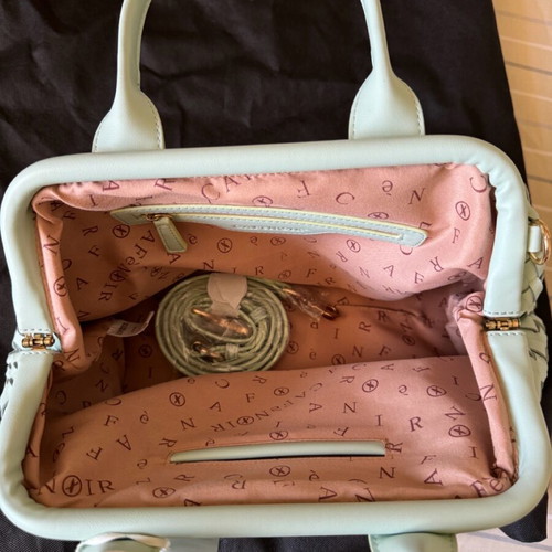 CafeNoir mint green turquoise handbag new