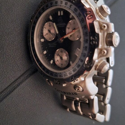 Catamaran Tornado men's watch like new, black dial