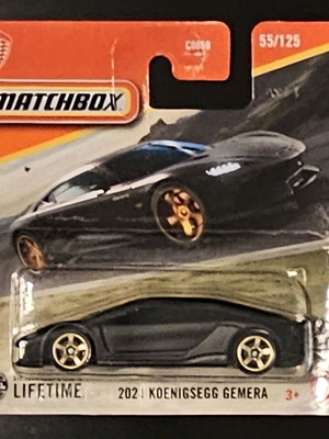 Matchbox 2021 Koenigsegg Gemera καινούργιο, ματ μαύρο περιορισμένο χρώμα
