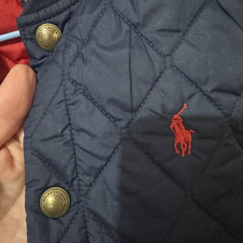 Polo Ralph Lauren Kids Vest Like New, Blue with Red Lining, Size 5