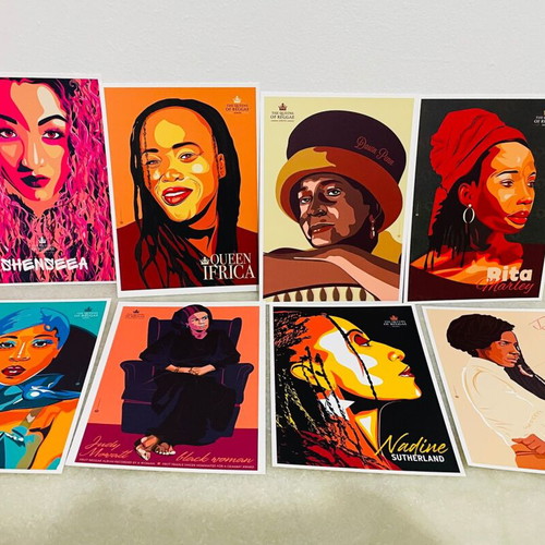 Reggae Art postcards The Queens of Reggae set of 8 new