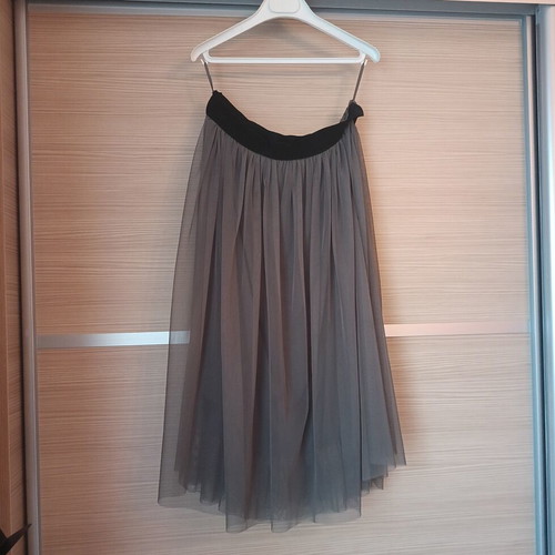 Attrattivo tulle skirt, medium size, khaki with black waistband