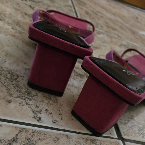 Mango mules pink used, size 38, sandals