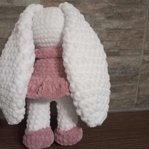 Handmade plush bunny new, soft hypoallergenic toy