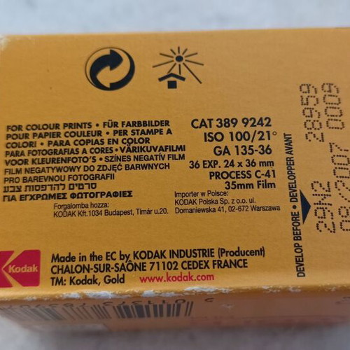 Nikon 100m210AF camera used with Kodak Color film gift
