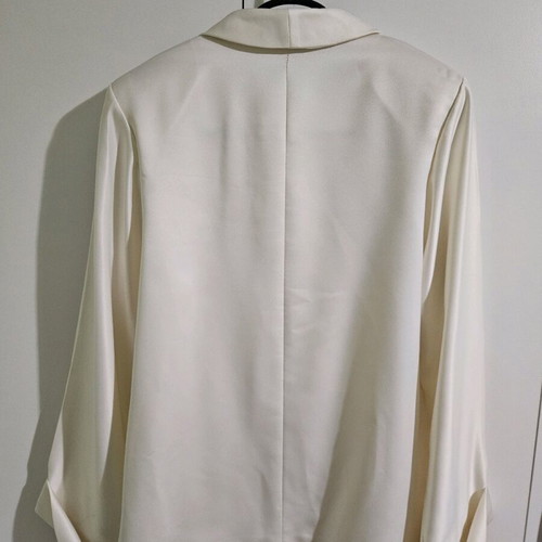 Cocktail blazer white size 38 new, handmade bespoke