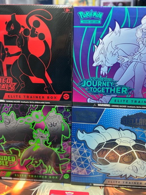 Πακέτο 4 εργοστασιακά κλειστών Pokemon Elite Trainer Boxes
