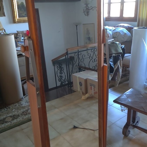 Standing mirror used, adjustable height 1.53m