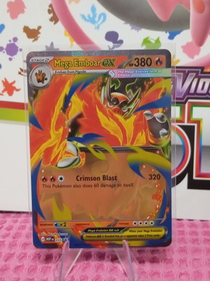 Pokémon Mega Emboar ex MEP 035 card like new