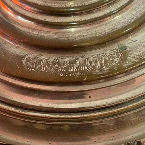 Russian samovar 1880 used, 44x39 cm