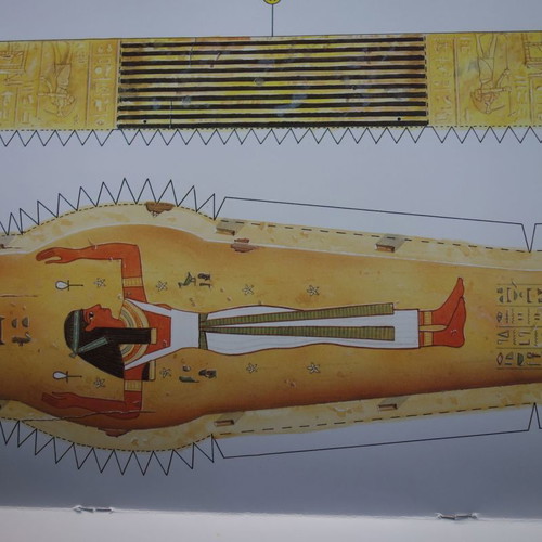 Egyptian mummy used craft kit Modern Times