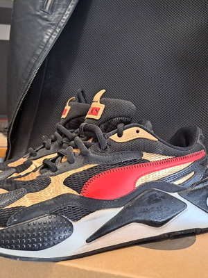 Puma RS-X3 CNY sneakers, black and gold, limited edition