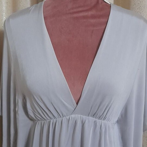Feel Free London women's tunic dress, soft grey, size M