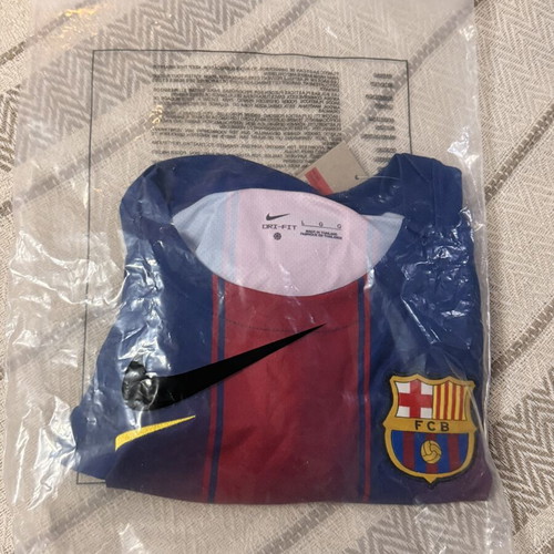 Barcelona jersey new with tags, slim fit Large