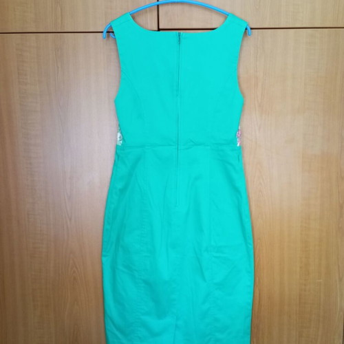 Dress green with floral bust like new Orsay