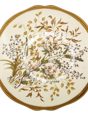 Vintage Herbolzheim porcelain cake plate 33 cm like new