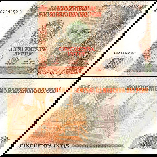 ΠΕΡΟΥ - 50 Intis 1987 - UNC