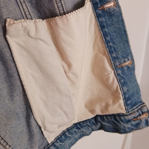 Manstop men's denim jacket size 56 like new, blue