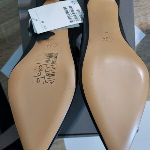 H&M Premium leather mules new, size 39, black