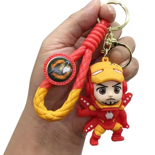 Iron Man keychain new rubber material