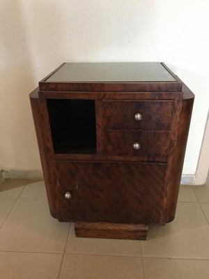 pre-war bedside table retro
