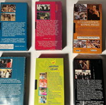 Video cassettes used, set of 6 pcs