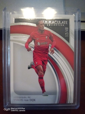 Κάρτα Virgil Van Dijk Panini Immaculate Collection Premier League 2022-23 σαν καινούργιο