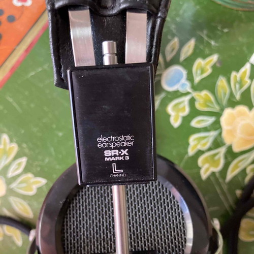 Stax SRD-7 προσαρμογέας και SRX-3 ηλεκτροστατικά ακουστικά μεταχειρισμένα, ενσύρματα