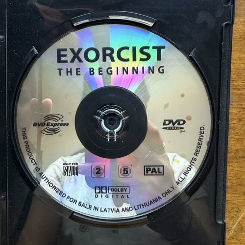 Exorcist The Beginning DVD used, English language without subtitles