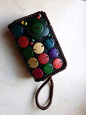 Small bag used with colorful decorations