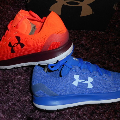 Under Armour Speedform Slingride running shoes new, size 42.5, blue and orange