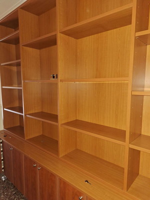 Large bookcase like new with cabinets and adjustable shelves