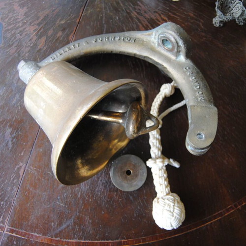 Bell from English German submarine hunter used, 1916-17