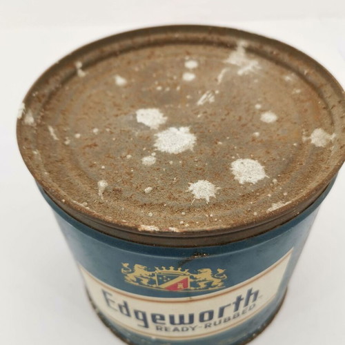 Edgeworth metal tin used, 1960s era