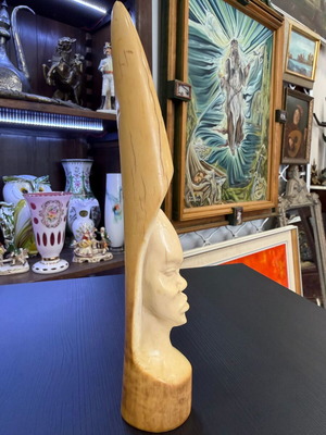 Handmade bone figure like new